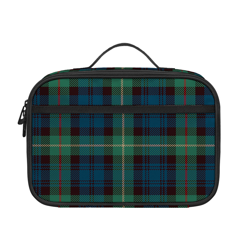 Irish Tartan Pattern Print Portable Lunch Bag