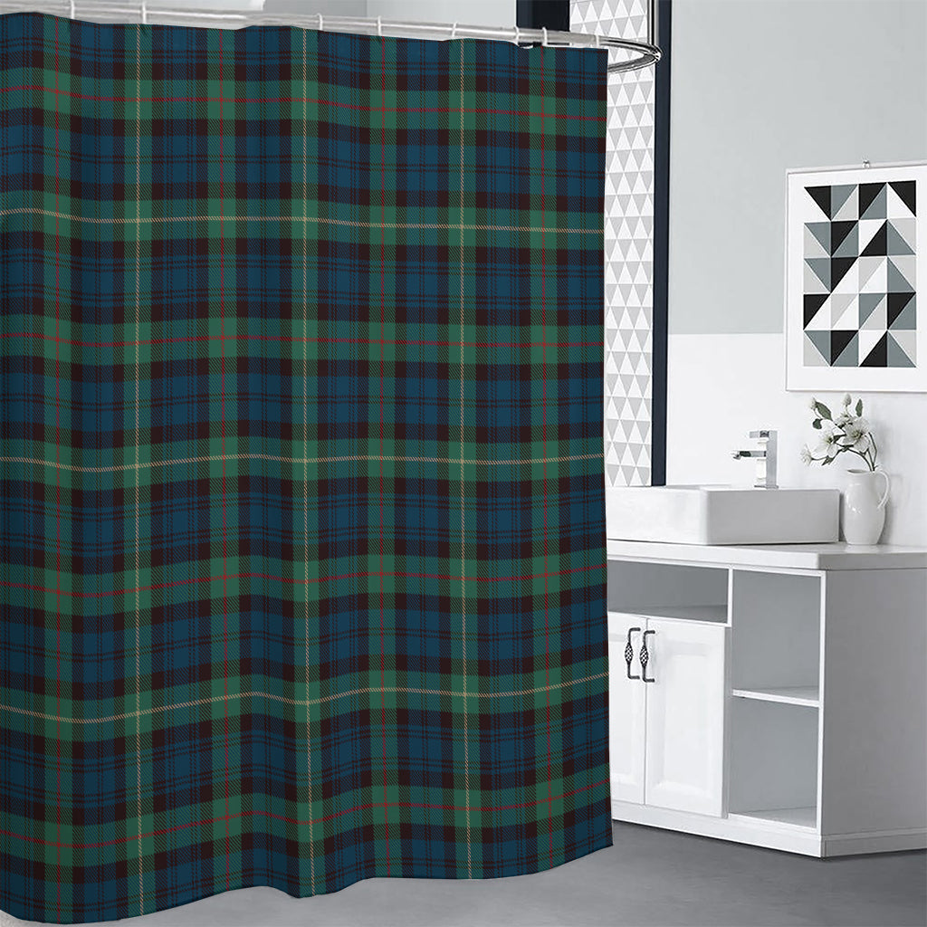 Irish Tartan Pattern Print Premium Shower Curtain