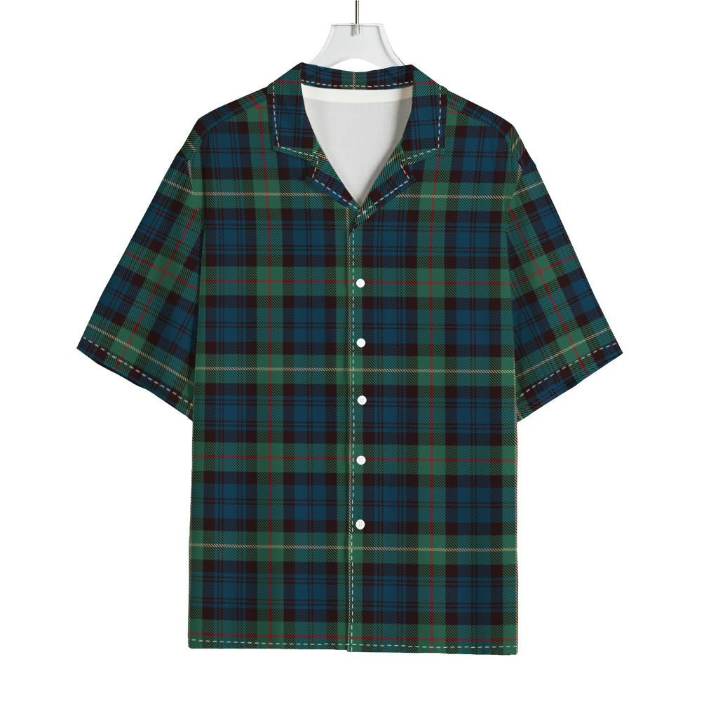 Irish Tartan Pattern Print Rayon Hawaiian Shirt