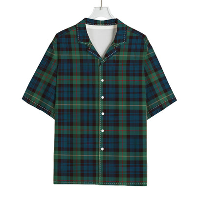 Irish Tartan Pattern Print Rayon Hawaiian Shirt