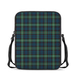 Irish Tartan Pattern Print Rectangular Crossbody Bag