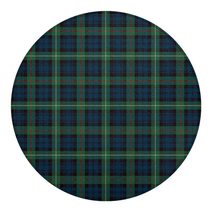 Irish Tartan Pattern Print Round Blanket