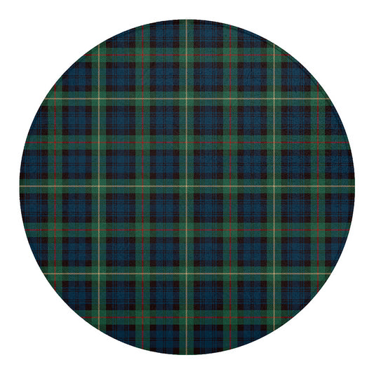 Irish Tartan Pattern Print Round Blanket