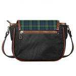 Irish Tartan Pattern Print Saddle Bag