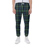 Irish Tartan Pattern Print Scuba Joggers