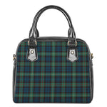 Irish Tartan Pattern Print Shoulder Handbag