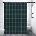 Irish Tartan Pattern Print Shower Curtain