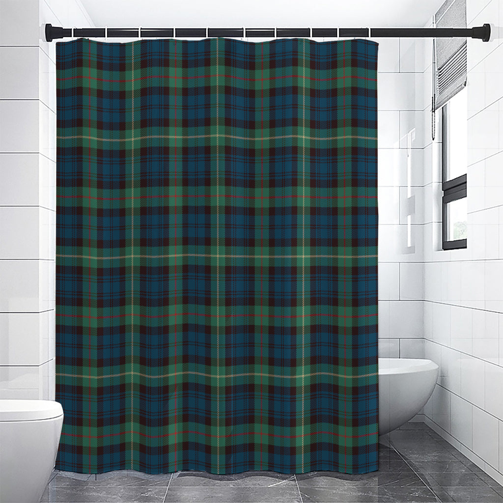 Irish Tartan Pattern Print Shower Curtain