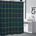 Irish Tartan Pattern Print Shower Curtain