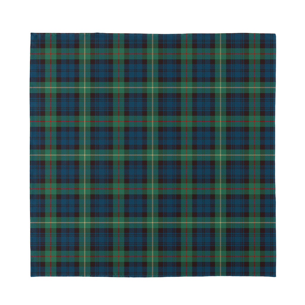 Irish Tartan Pattern Print Silk Bandana