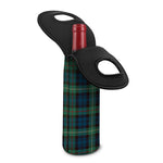 Irish Tartan Pattern Print Single Neoprene Wine Tote