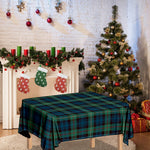 Irish Tartan Pattern Print Tablecloth