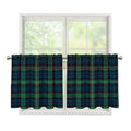 Irish Tartan Pattern Print Tier Curtains