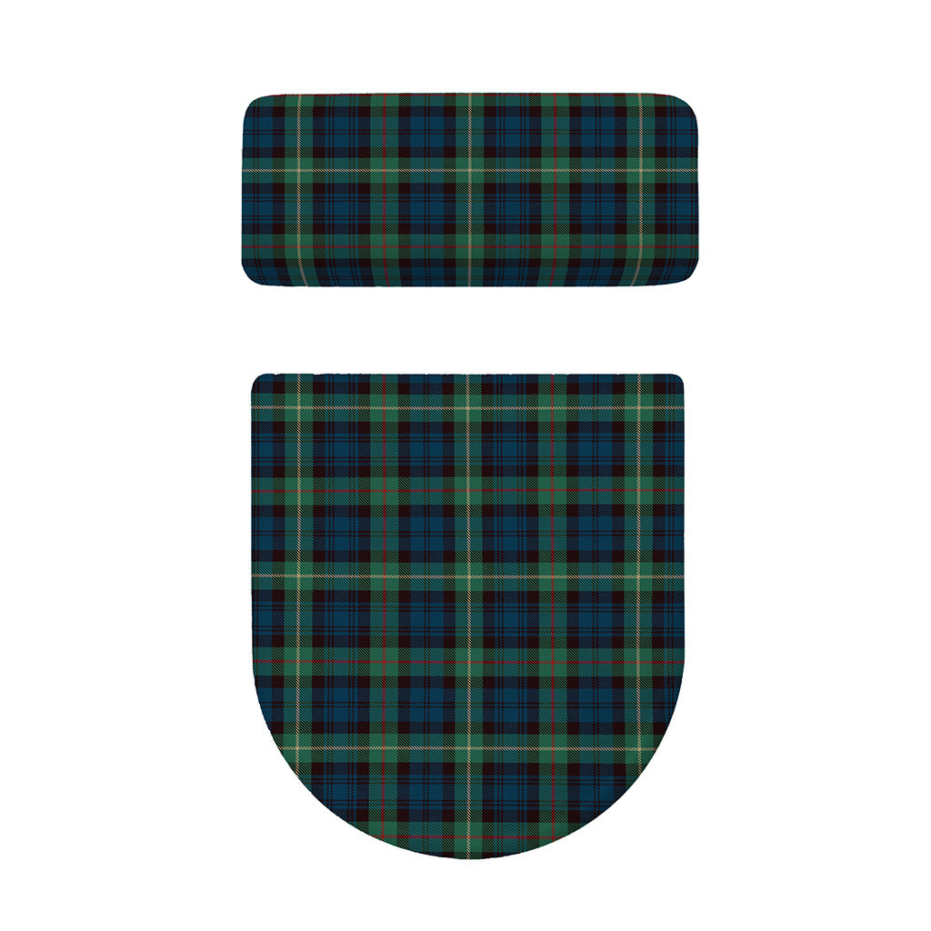 Irish Tartan Pattern Print Toilet Lid And Tank Cover Set