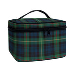 Irish Tartan Pattern Print Travel Makeup Bag