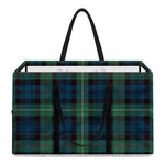 Irish Tartan Pattern Print Utility Tote Bag