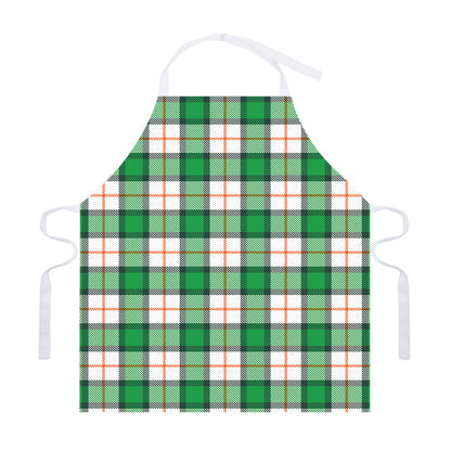 Irish Tartan St. Patrick's Day Print Adjustable Apron