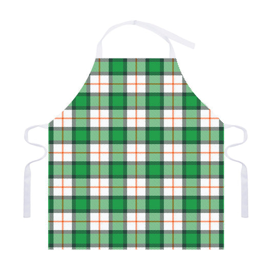 Irish Tartan St. Patrick's Day Print Adjustable Apron