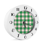 Irish Tartan St. Patrick's Day Print Alarm Clock