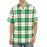 Irish Tartan St. Patrick's Day Print Aloha Shirt