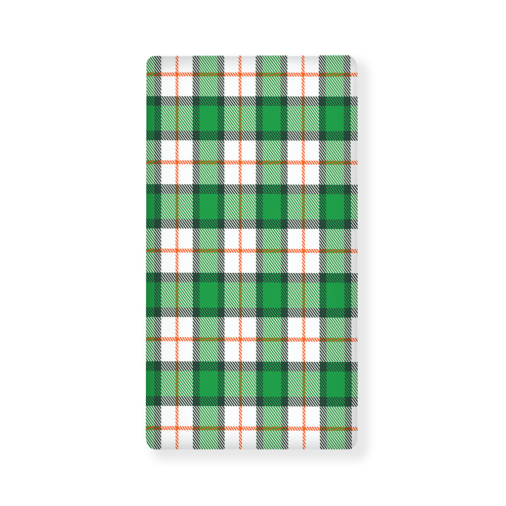 Irish Tartan St. Patrick's Day Print Baby Crib Sheet