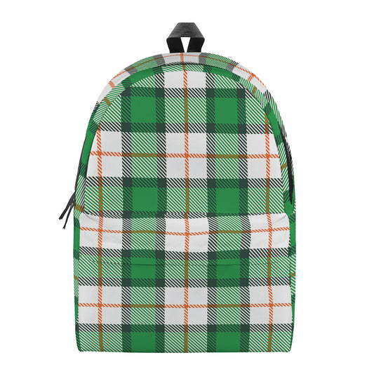 Irish Tartan St. Patrick's Day Print Backpack