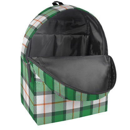 Irish Tartan St. Patrick's Day Print Backpack