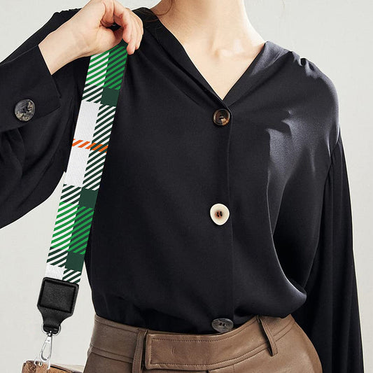 Irish Tartan St. Patrick's Day Print Bag Strap