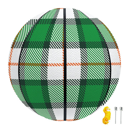 Irish Tartan St. Patrick's Day Print Basketball