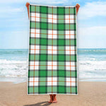 Irish Tartan St. Patrick's Day Print Beach Towel