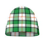 Irish Tartan St. Patrick's Day Print Beanie