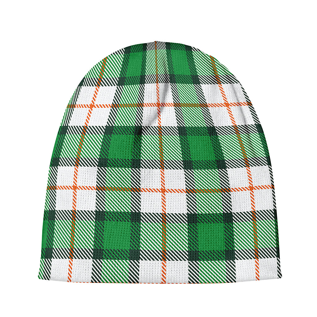 Irish Tartan St. Patrick's Day Print Beanie