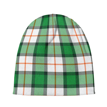 Irish Tartan St. Patrick's Day Print Beanie