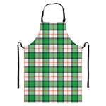 Irish Tartan St. Patrick's Day Print Bib Apron With Pocket