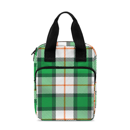 Irish Tartan St. Patrick's Day Print Bible Tote Bag