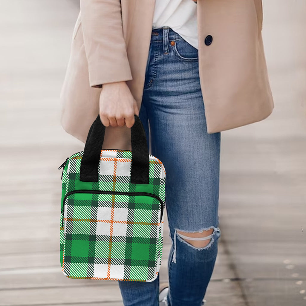 Irish Tartan St. Patrick's Day Print Bible Tote Bag