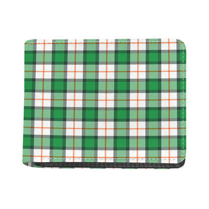 Irish Tartan St. Patrick's Day Print Bifold Wallet