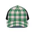 Irish Tartan St. Patrick's Day Print Black Mesh Trucker Hat