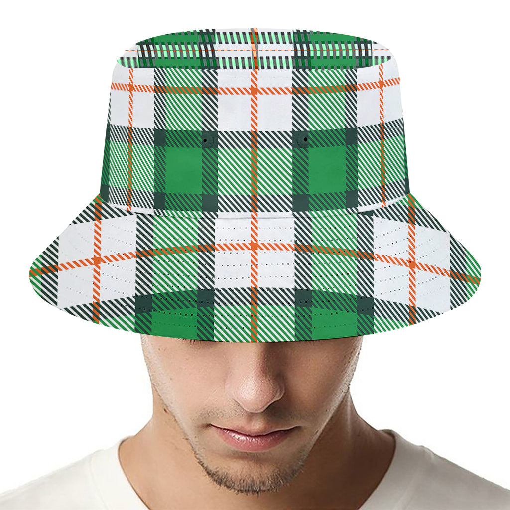 Irish Tartan St. Patrick's Day Print Bucket Hat