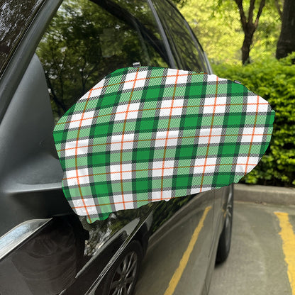 Irish Tartan St. Patrick's Day Print Car Side Mirror Covers