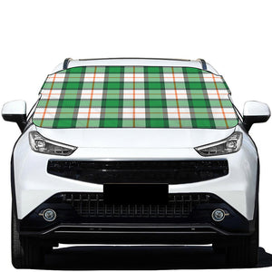 Irish Tartan St. Patrick's Day Print Car Windshield Snow Cover