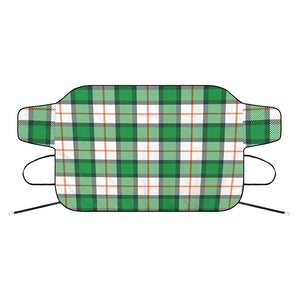 Irish Tartan St. Patrick's Day Print Car Windshield Snow Cover