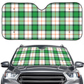 Irish Tartan St. Patrick's Day Print Car Windshield Sun Shade