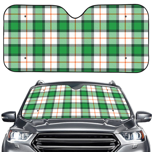 Irish Tartan St. Patrick's Day Print Car Windshield Sun Shade