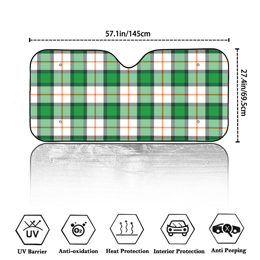 Irish Tartan St. Patrick's Day Print Car Windshield Sun Shade