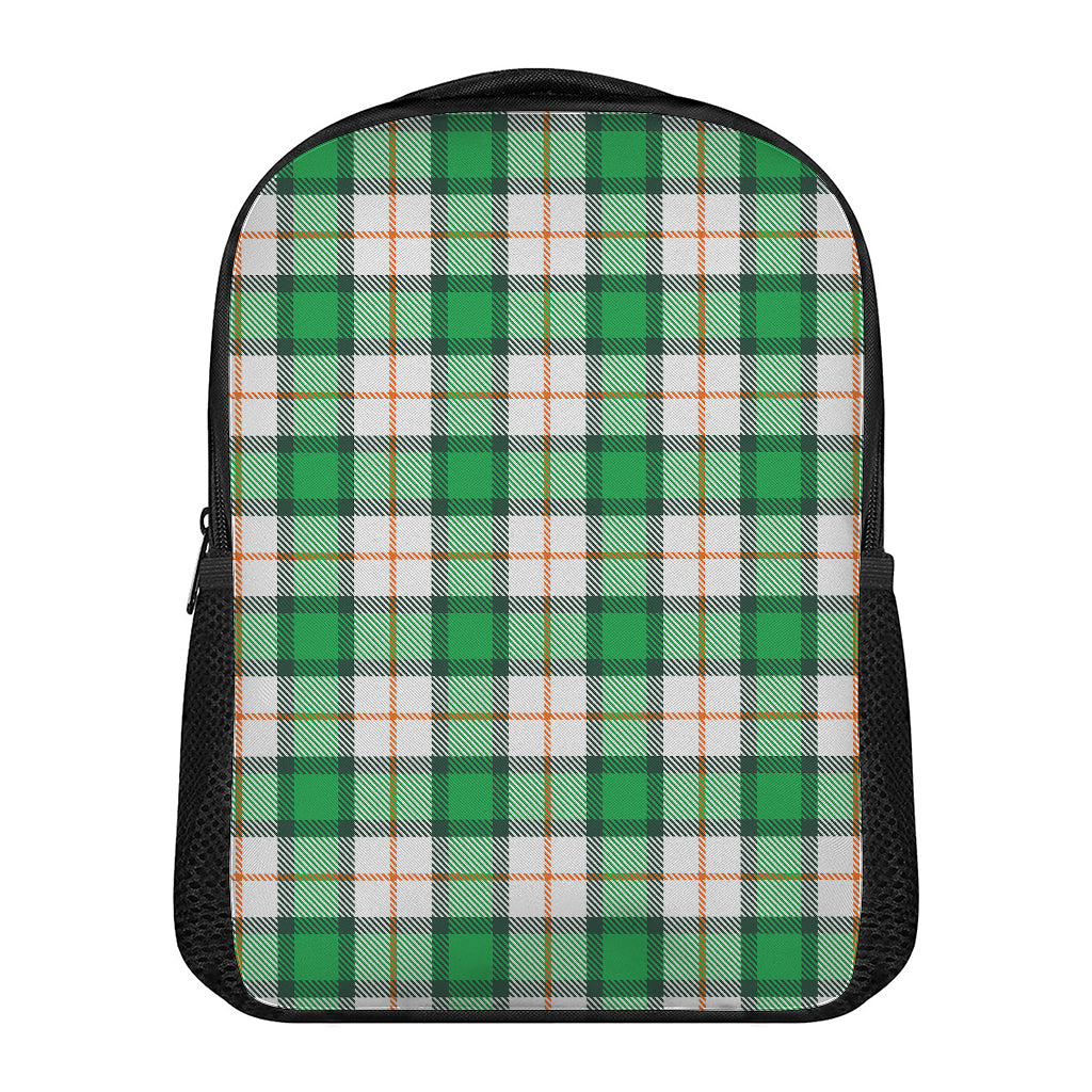 Irish Tartan St. Patrick's Day Print Casual Backpack