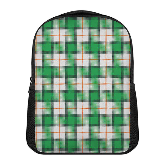 Irish Tartan St. Patrick's Day Print Casual Backpack