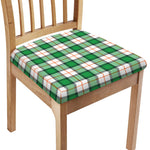 Irish Tartan St. Patrick's Day Print Chair Cushion Cover