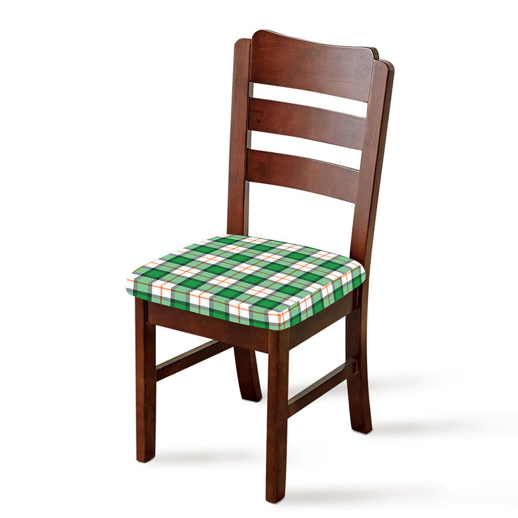 Irish Tartan St. Patrick's Day Print Chair Cushion Cover