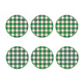 Irish Tartan St. Patrick's Day Print Coaster Set